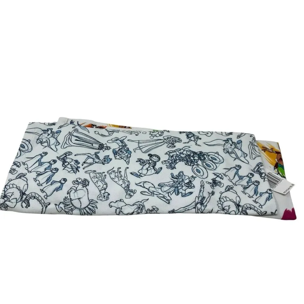 Disney Parks Ink & Paint Towel Set Sorcerer Mickey Art Peter Dumbo Cinderella‎